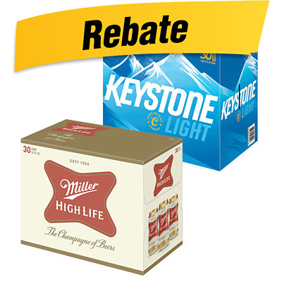 miller high life or keystone light Albertsons Coupon