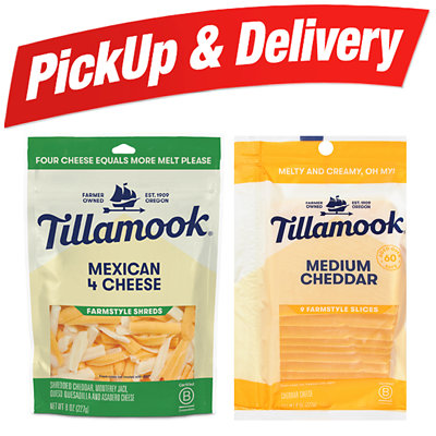 tillamook cracker cuts shredded sliced cheese Albertsons Coupon