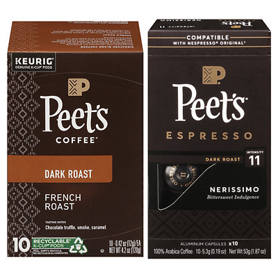 peet s espresso capsules or k cups Acme Coupon