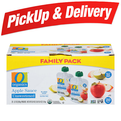 o organics apple sauce family pack pouches Jewel-osco Coupon