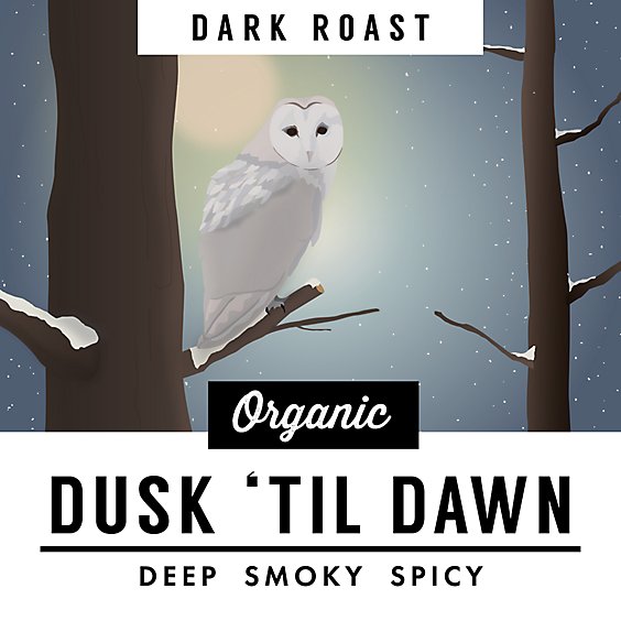 Good Migrations Coffee Organic Shadegrown Dark & Strong Dusk Til Dawn - 12 Oz