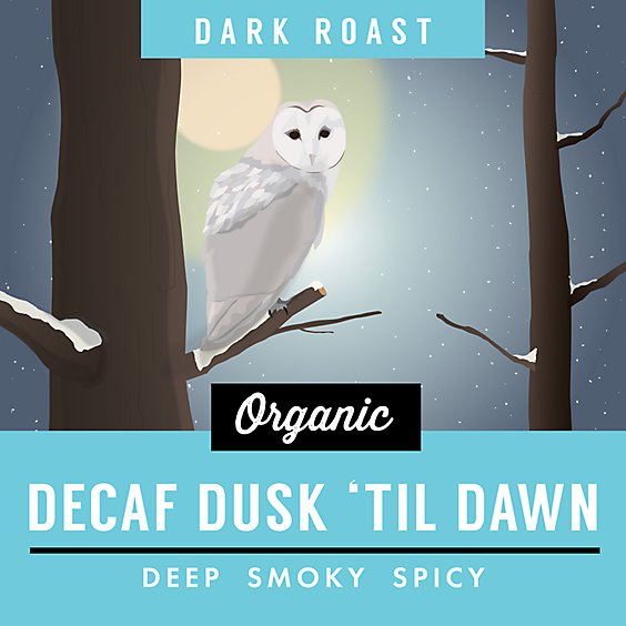 Good Migrations Coffee Organic Shadegrown Dark & Strong Dusk Til Dawn Decaf - 12 Oz
