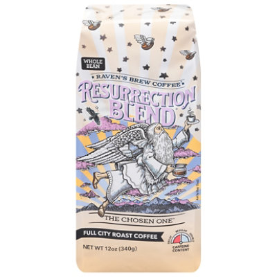 Ravens Brew Coffee Coffee Whole Bean Full City Roast Resurrection Blend - 12 Oz - Image 3