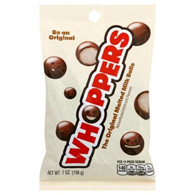 Whoppers Chocolate Malted Milk Ball Candy - 7 Oz