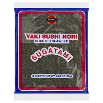 JFC Food Sugatami Yaki Sushi Nori - 10 Count