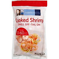 waterfront BISTRO Shrimp Cooked Shell Off Tail On 51 To 60 Count - 32 Oz