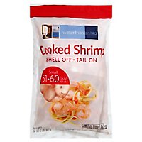 waterfront BISTRO Shrimp Cooked Shell Off Tail On 51 To 60 Count - 32 Oz - Image 1