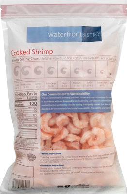 waterfront BISTRO Cooked Peeled Tail Off Salad Style Shrimp 91-110 Ct - 32 Oz - Image 5