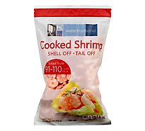 waterfront BISTRO Shrimp Cooked Peeled Tail Off Salad Style 91 To 110 Count - 32 Oz