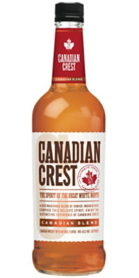 Canadian Crest Whisky Blended Canadian 80 Proof Traveler - 750 Ml