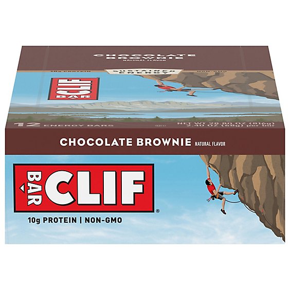 CLIF Energy Bar Chocolate Brownie - 12-2.4 Oz