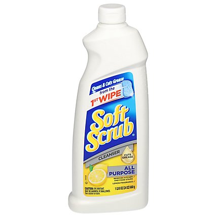 Soft Scrub Lemon Liquid Cleanser - 24 Oz - Image 3