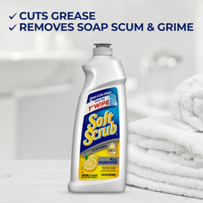 Soft Scrub Lemon Liquid Cleanser - 24 Oz - Image 3