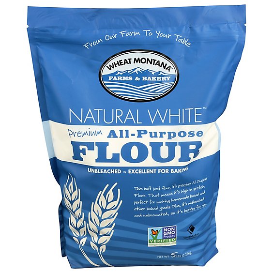 Wheat Montana Premium Natural White Flour - 5 Lb