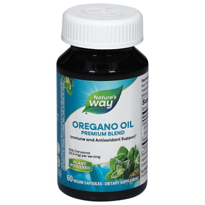 Natures Way Oregano Oil Standardized Liquid V Capsules - 60 Count - Image 2