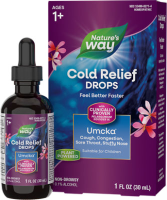 Natures Way Umcka Alcohol Free Cold Care Drops - 1 Fl. Oz. - Image 1