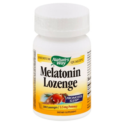 Natures Way Melatonin 2.5 mg Potency LOzenges - 100 Count - Image 1