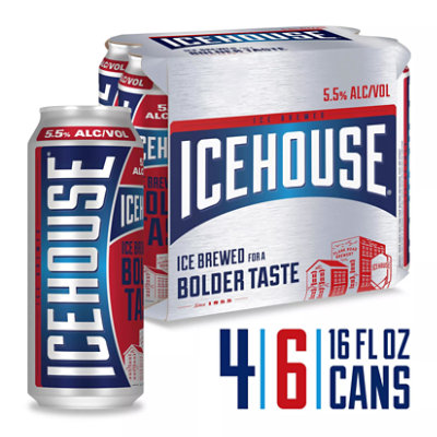 Icehouse American Style Ice Lager Beer 5.5% ABV Cans - 4-16 Fl. Oz. - Image 1