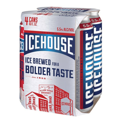 Icehouse American Style Ice Lager Beer 5.5% ABV Cans - 4-16 Fl. Oz. - Image 4
