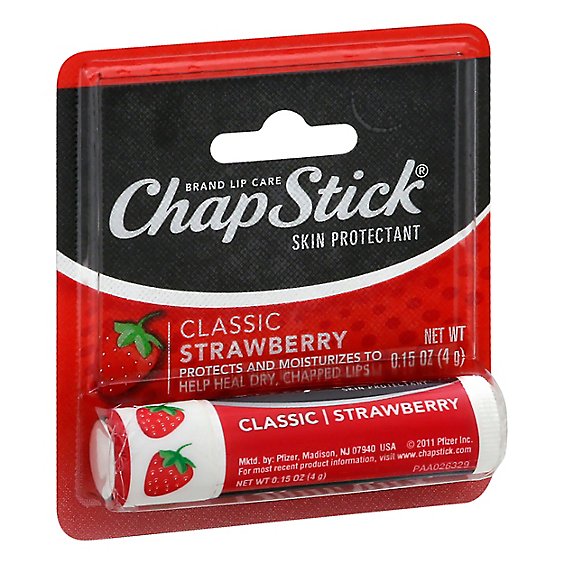 ChapStick Lip Balm Strawberry SPF 4 - .15 Oz