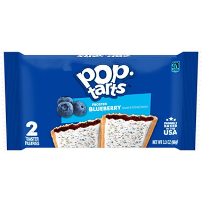 Pop-Tarts Toaster Pastries Frosted Blueberry Breakfast Foods 2 Count - 3.3 Oz - Image 1