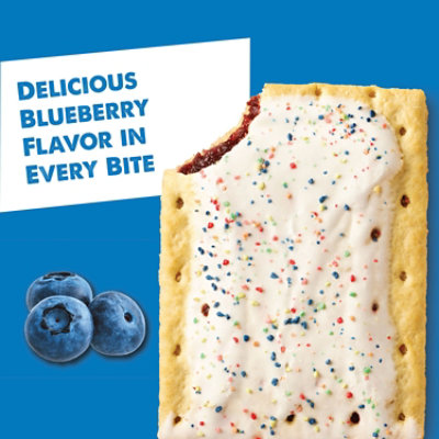 Pop-Tarts Toaster Pastries Frosted Blueberry Breakfast Foods 2 Count - 3.3 Oz - Image 2