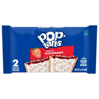 Pop-Tarts Toaster Pastries Frosted Strawberry Breakfast Foods - 2 - 3.3 Oz - Image 1