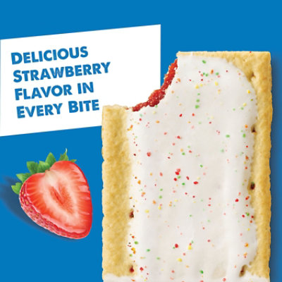 Pop-Tarts Toaster Pastries Breakfast Foods Frosted Strawberry 2 Count - 3.3 Oz - Image 2