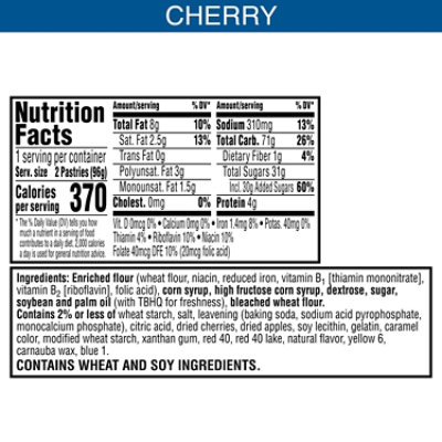 Pop-Tarts Toaster Pastries Frosted Cherry Breakfast Foods 2 Count - 3.3 Oz - Image 6