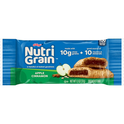 Nutri-Grain Soft Baked Breakfast Bars Apple Cinnamon Made with Whole Grains - 1.3 Oz - Image 1