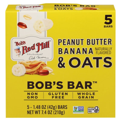 Bobs Red Mill Peanut Butter Banana & Oats Bar - 5 Count - Image 2