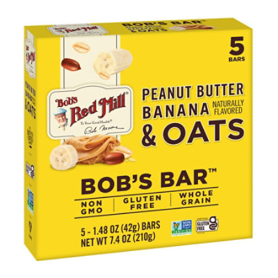 Bobs Red Mill Peanut Butter Banana & Oats Bar - 5 Count - Image 1