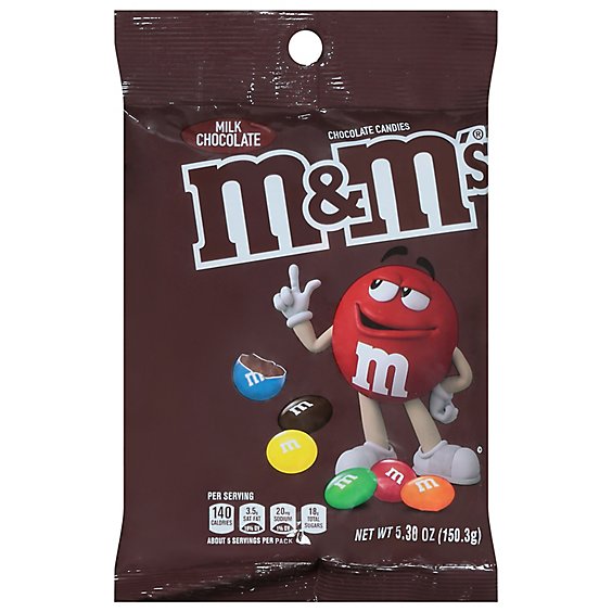M&M'S Chocolate Candies Milk Chocolate - 5.3 Oz