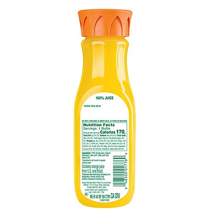 Tropicana Juice Pure Premium Orange No Pulp Calcium + Vitamin D Chilled - 12 Fl. Oz. - Image 2