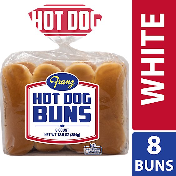 Franz Hot Dog Buns 8 Count - 13.5 Oz