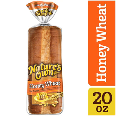 Natures Own Honey Wheat Honey Wheat Sandwich Bread 20 Oz acmemarkets