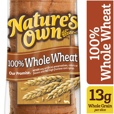 Natures Own 100% Whole Wheat Bread - 20 Oz - Image 3
