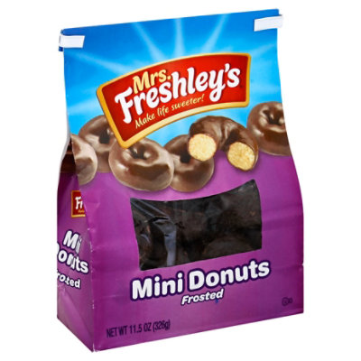Mrs Freshleys Donuts Chocolate - 11.5 Oz