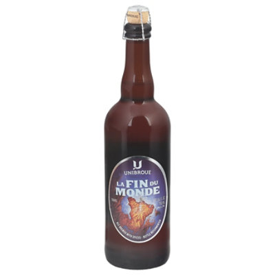 Unibroue Ale Triple-Golden on Lees La Fin Du Monde - 25.4 Oz - Image 3