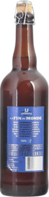 Unibroue Ale Triple-Golden on Lees La Fin Du Monde - 25.4 Oz - Image 4