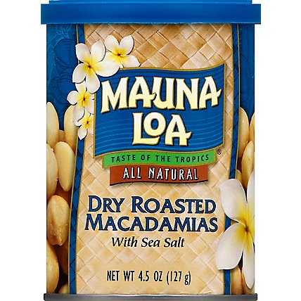 Mauna Loa Macadamias Dry Roasted with Sea Salt - 4.5 Oz - Image 2