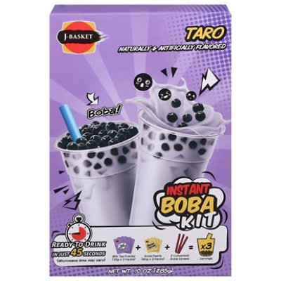 J-Basket Taro Boba Tea Kit 10 Oz.
