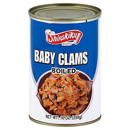 Shirakiku Specialty Food Boiled Baby Clams - 10 Oz - Image 1