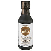 San-J Organic Tamari Soy Sauce Gluten Free Reduced Sodium - 10 Fl. Oz. - Image 3