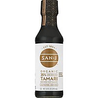 San-J Organic Tamari Soy Sauce Gluten Free Reduced Sodium - 10 Fl. Oz. - Image 2