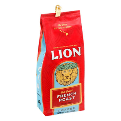 Lion Coffee Auto Drip Grind French Roast Lion French - 10 Oz