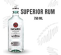 Bacardi Superior Gluten Free White Rum Bottle - 750 Ml