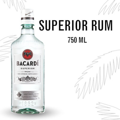 Bacardi Rum Light Pet 80 Proof - 750 Ml