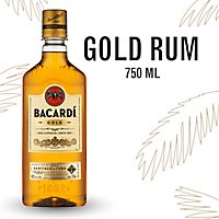 Bacardi Gold Gluten Free Rum - 750 Ml - Image 1