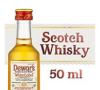 Dewars Scotch Whisky Blended White Label 80 Proof - 50 Ml